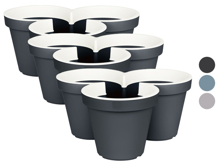 Gehe zu Vollbildansicht: PARKSIDE® Pflanztopf, 3 Stück, stapelbar, aus Kunststoff - Bild 1