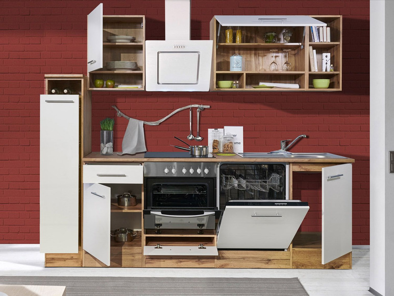 Gehe zu Vollbildansicht: respekta Küchenzeile, inklusive Elektrogeräten, im Wildeiche-Look - Bild 8