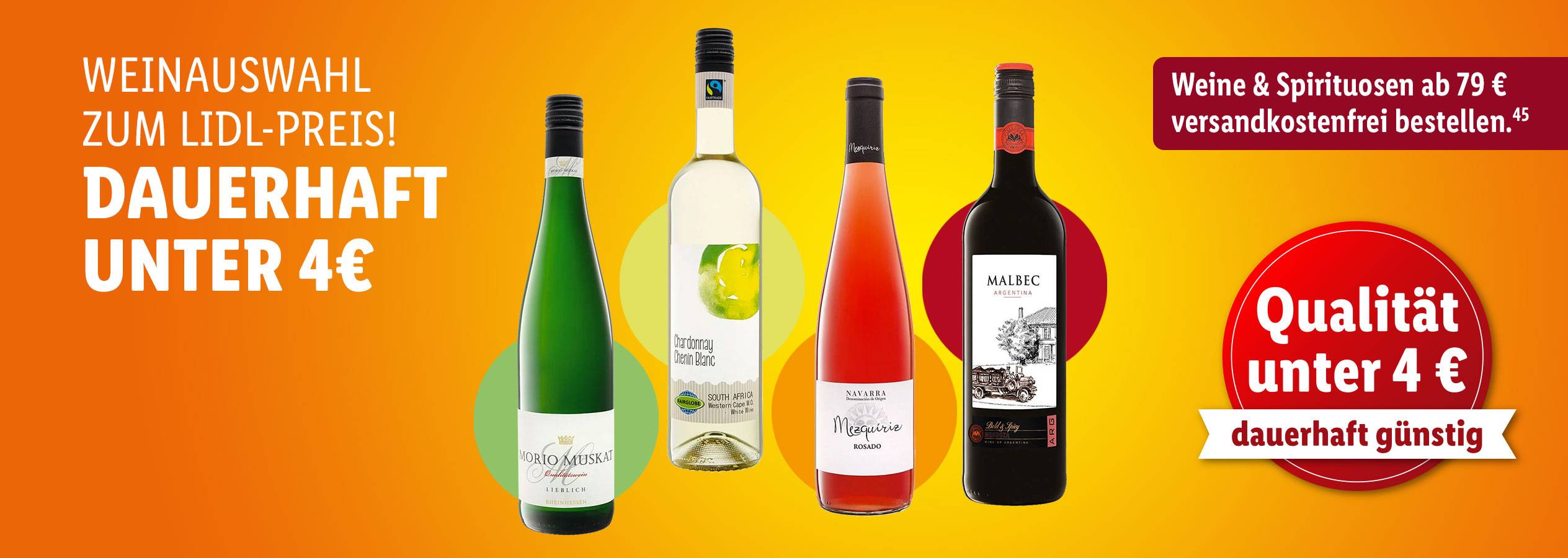 Weinauswahl zum Lidl-Preis - Weine unter 4 Euro | Rotweine