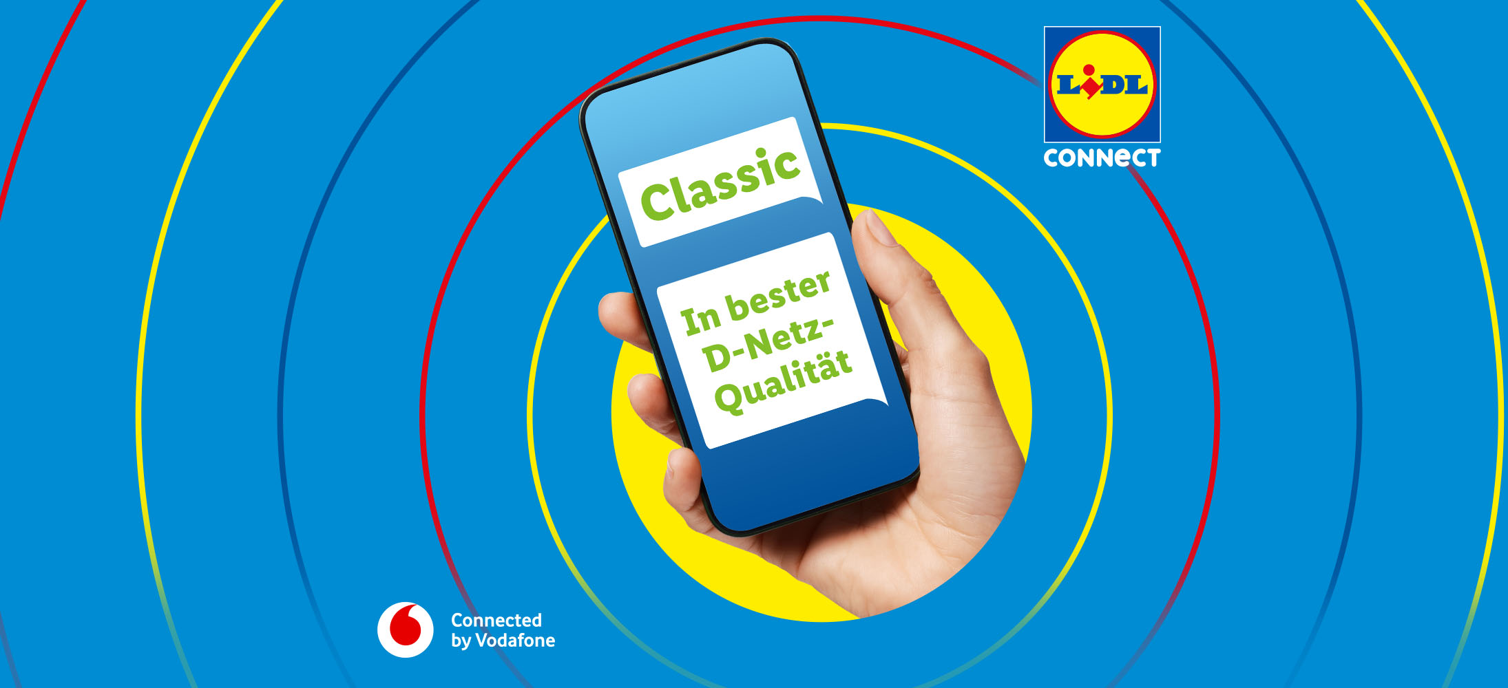 Lidl Connect Classic Tarif: Beste D-Netz Qualität auf Vodafone Netz.