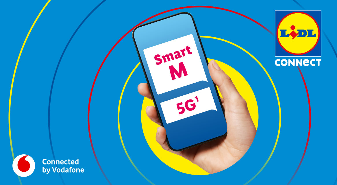 Lidl Connect Smart M 5G(1) Tarif auf Vodafone Netz.