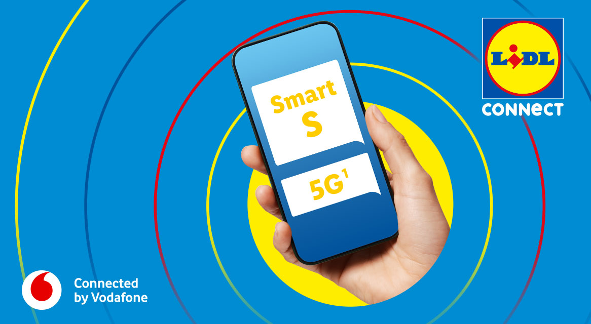 Lidl Connect Smart S 5G(1) Tarif auf Vodafone Netz.