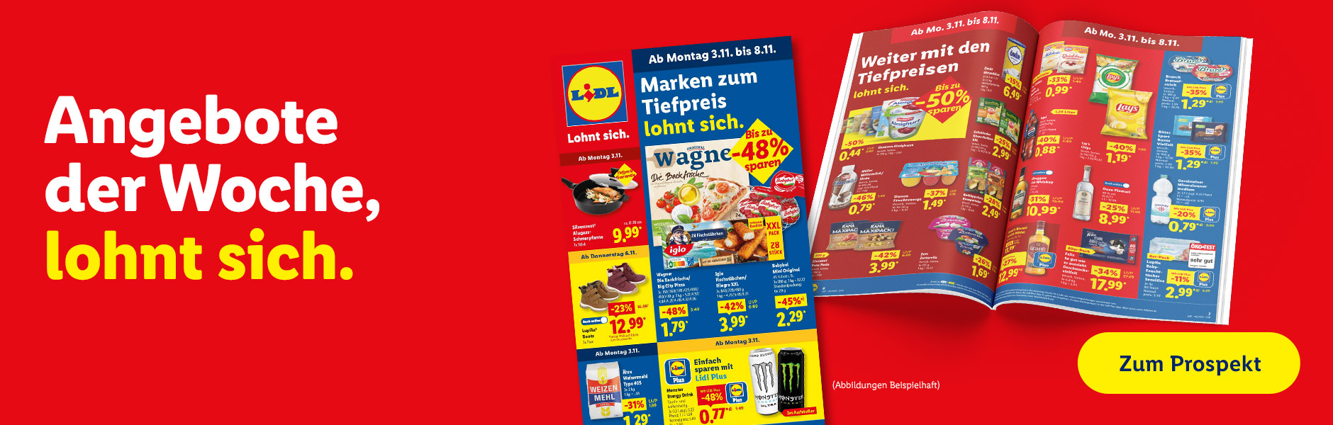 Du suchst unsere aktuellen Lebensmittel Angebote? Hier gelangst du zum digitalen Prospekt