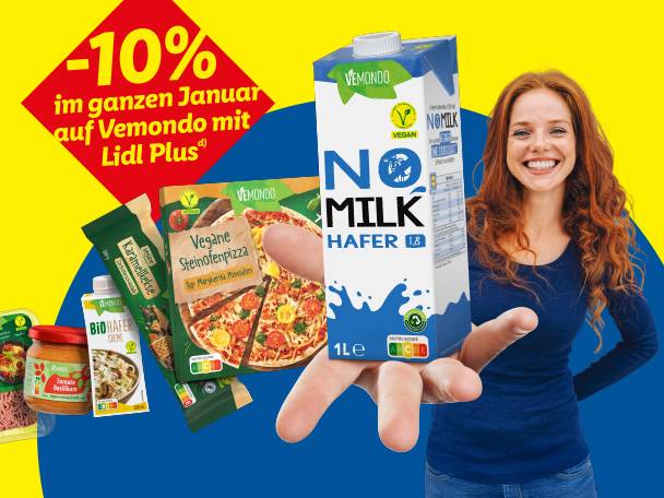 -10% im ganzen Januar auf Vemondo mit Lidl Plus (d)