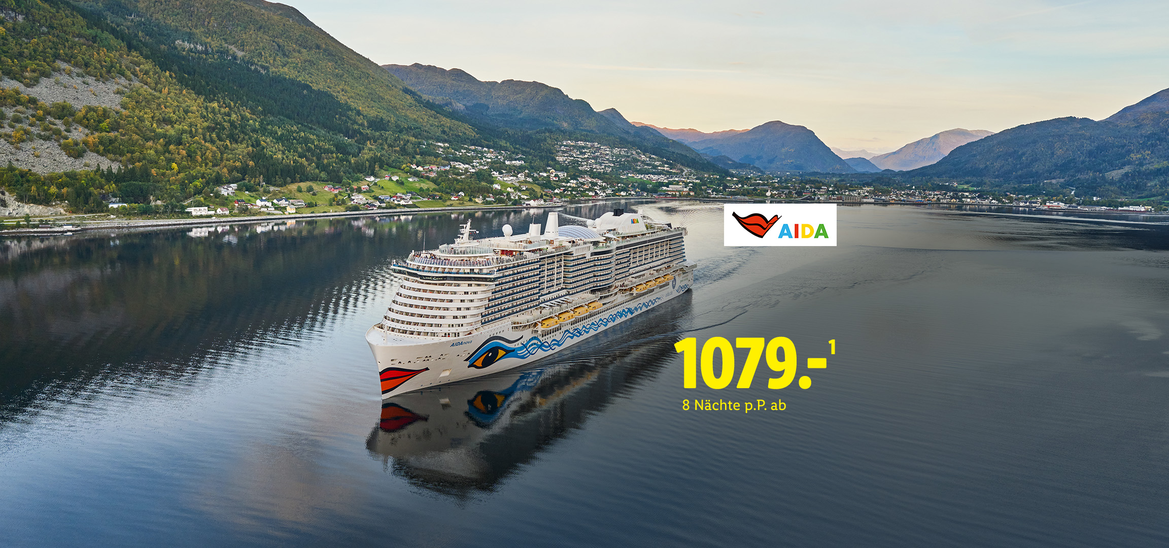 Mit Reisen & Experiences AIDAnova für 8 Nächte pro Person ab 1079€.