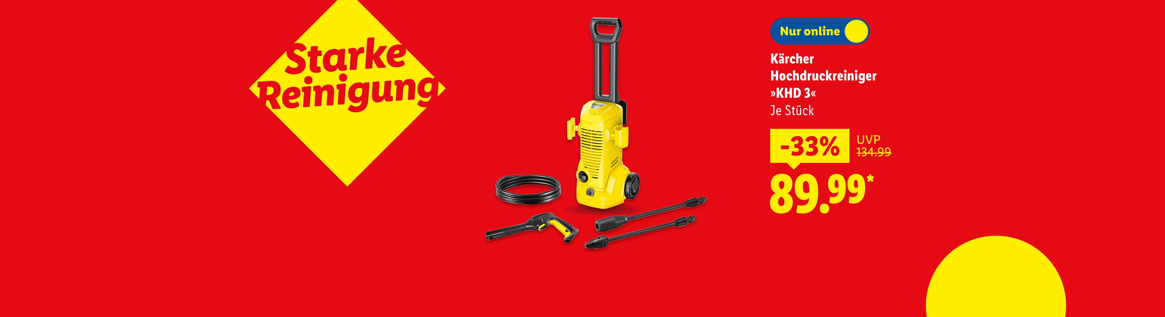 Kärcher Hochdruckreiniger »KHD 3«, je Stück -33% günstiger nur online für 89.99€*.