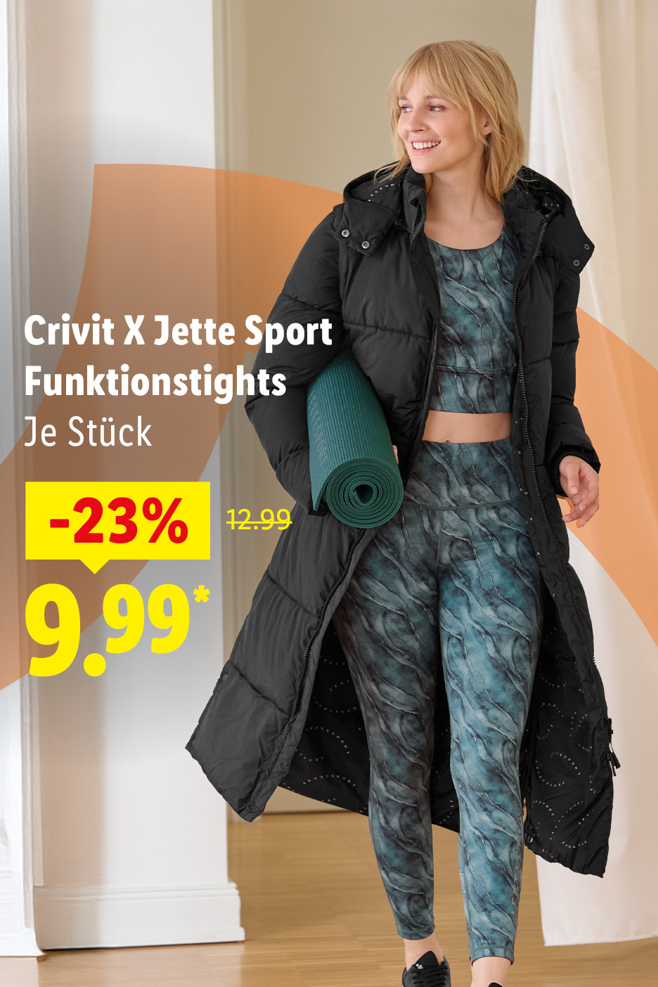 Crivit X Jette Sport Funktionstights für 9,99 € statt 12,99 €