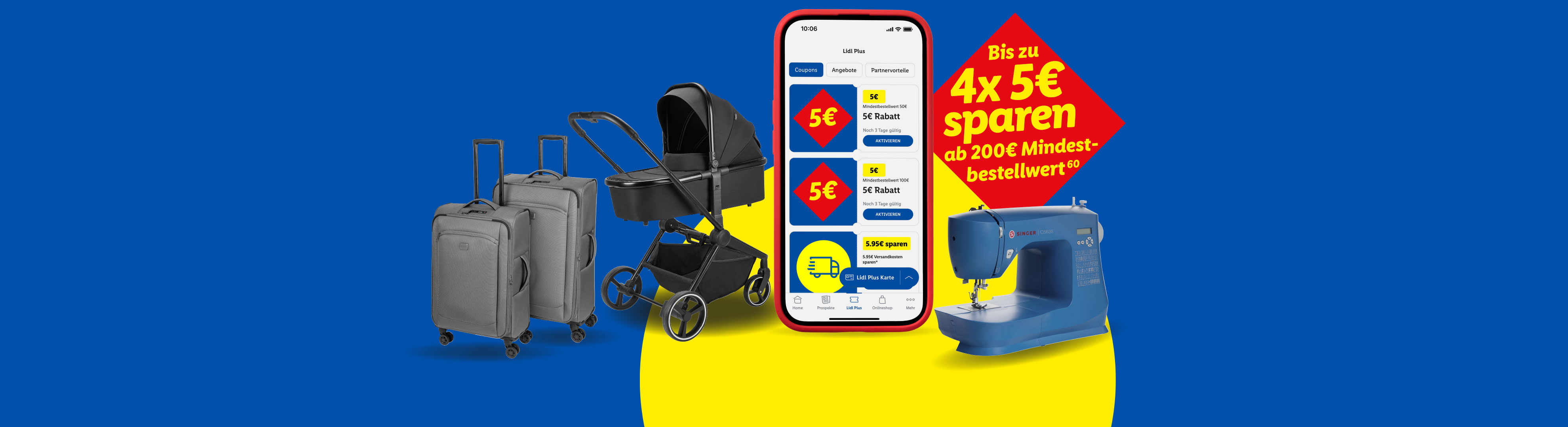 Bis zu 4x 5€ sparen ab 200€ Mindestbestellwert (Hochzahl 60).