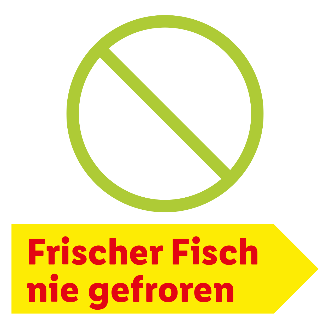 Frischer Fisch nie gefroren