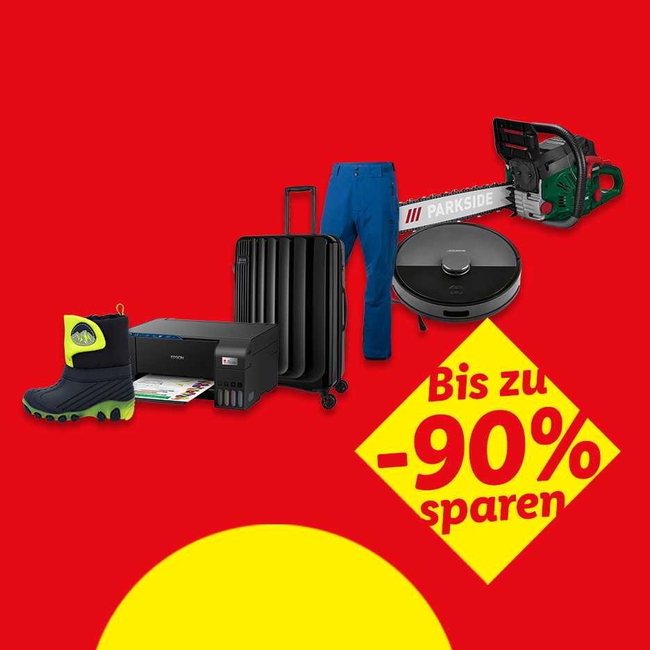Bis zu -90% sparen.