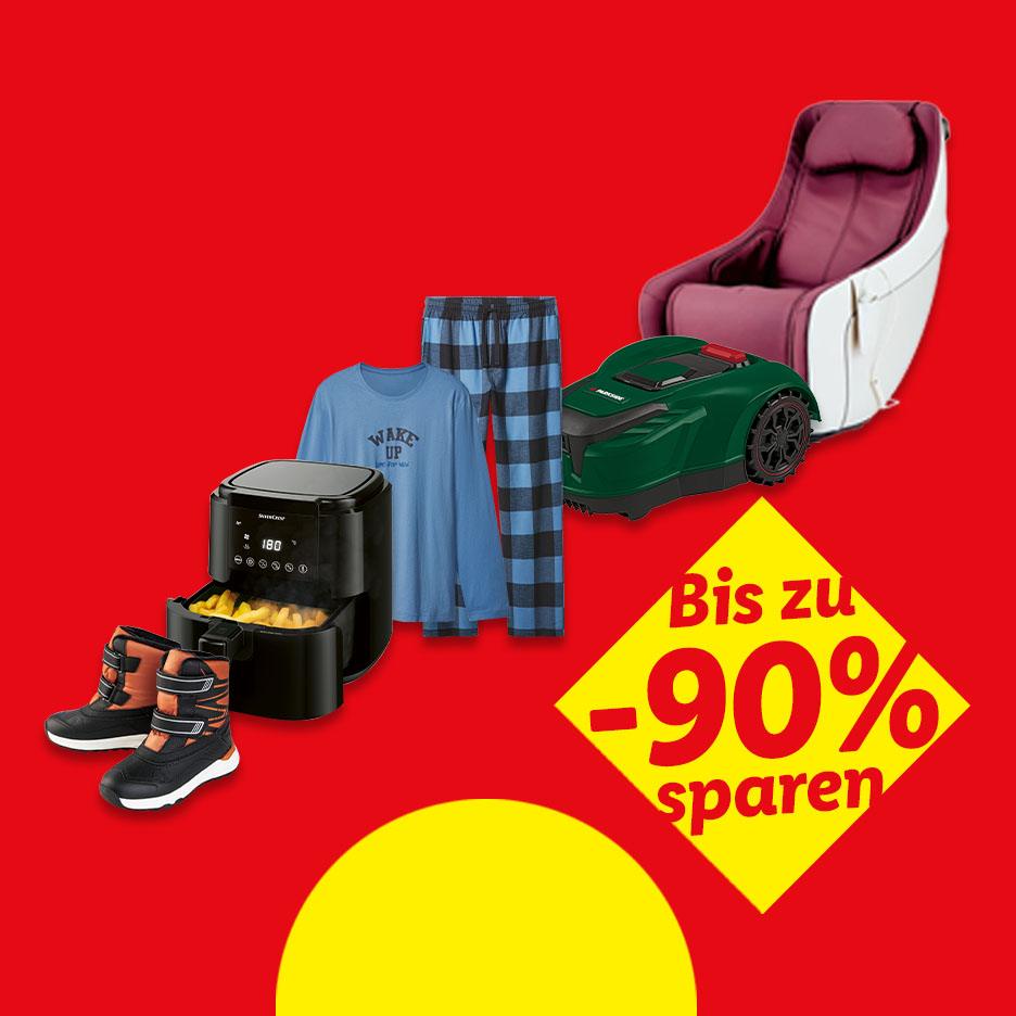 Bis zu -90% sparen