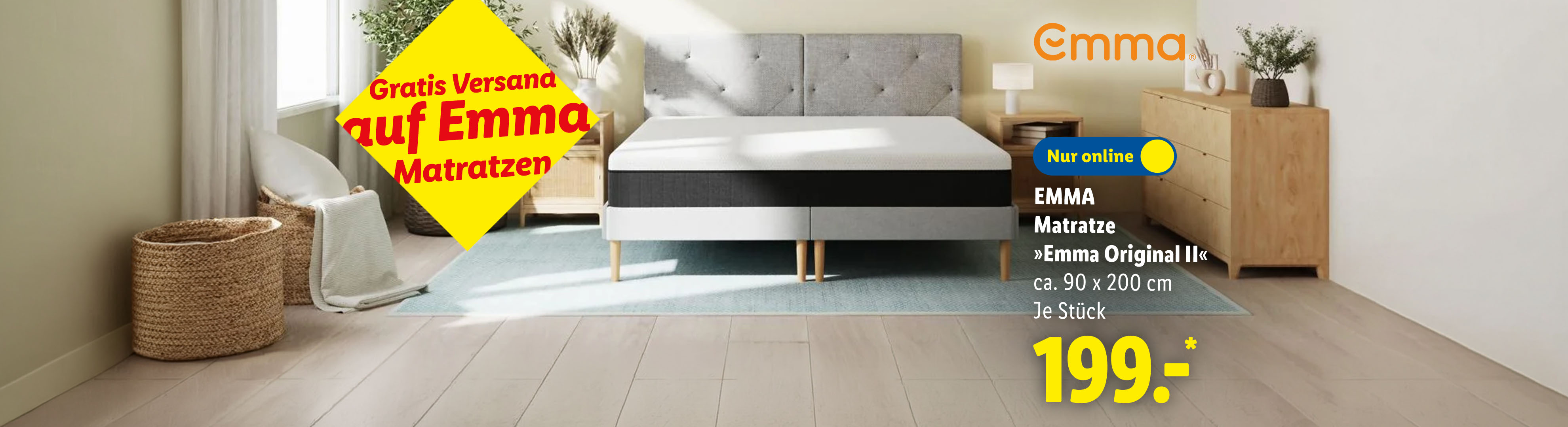 Gratis Versand auf Emma Matratzen: Emma Matratze »Emma Original Il«, ca. 90 x 200 cm, je Stück nur online für 199.00€*. Sofort kaufen.