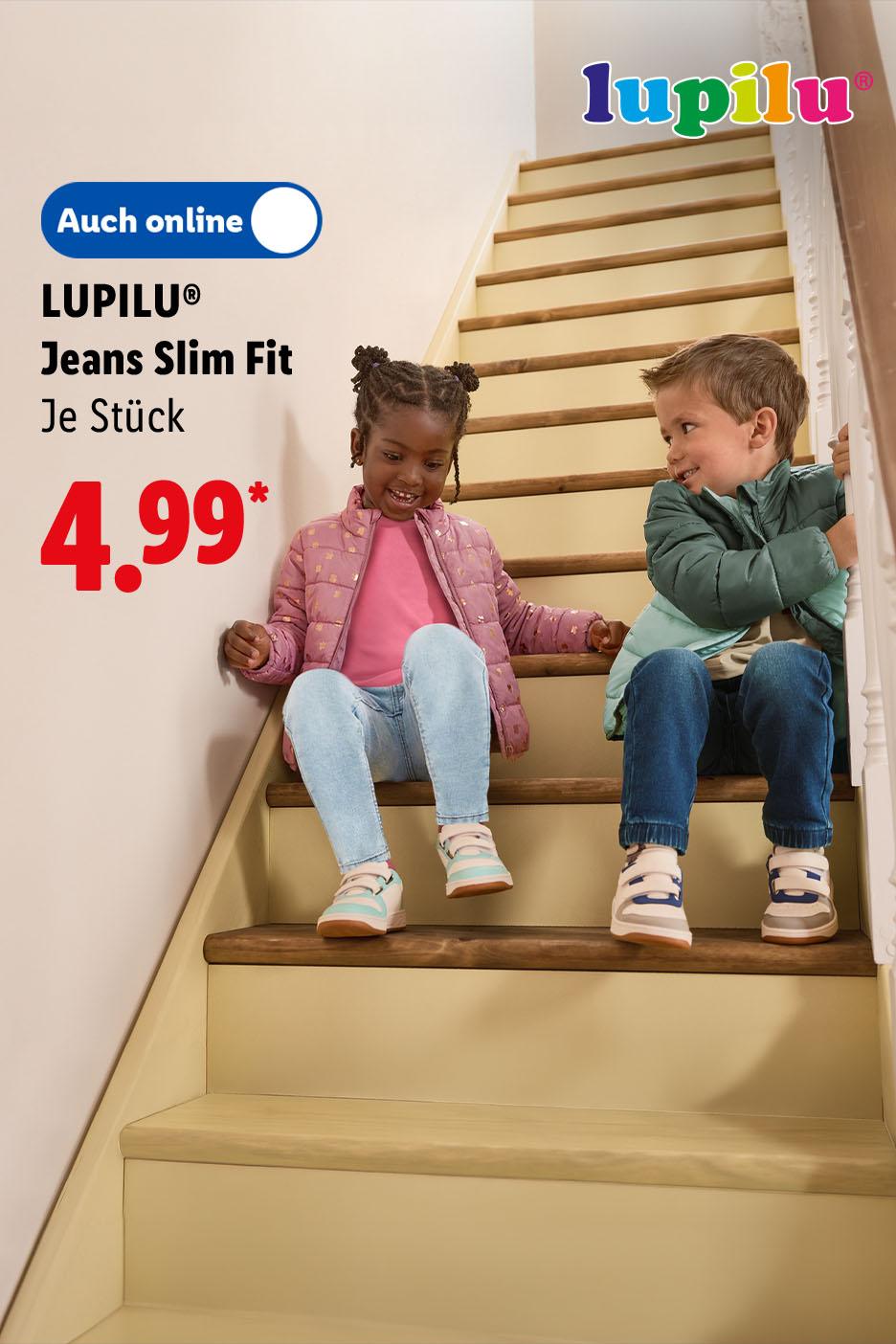 LUPILU® Jeans Slim Fit, Je Stück, für 4.99€.
