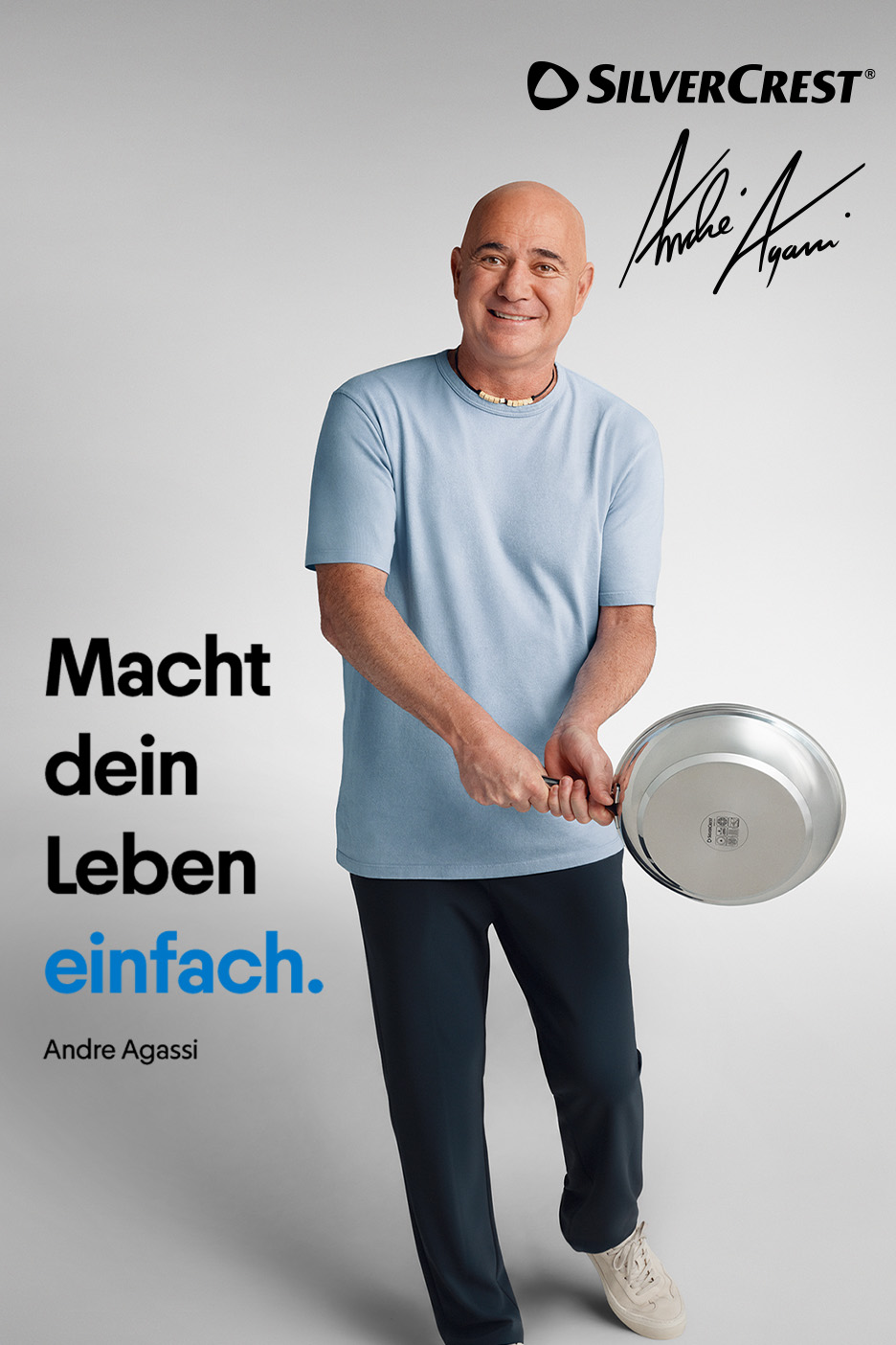 SILVERCREST® x Andre Agassi Küchensortiment, Aluminium-Pfanne, Macht dein Leben einfach. JETZT ENTDECKEN.