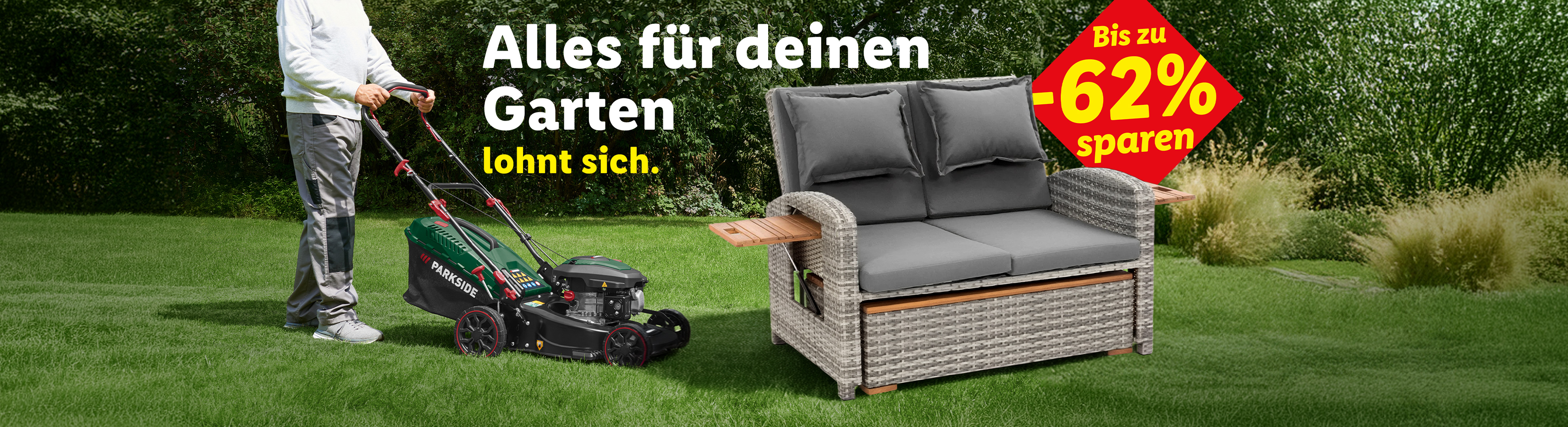 Alles für deinen Garten lohnt sich. Bis zu -62% sparen. Jetzt Garten-Highlights sichern. Nur online.