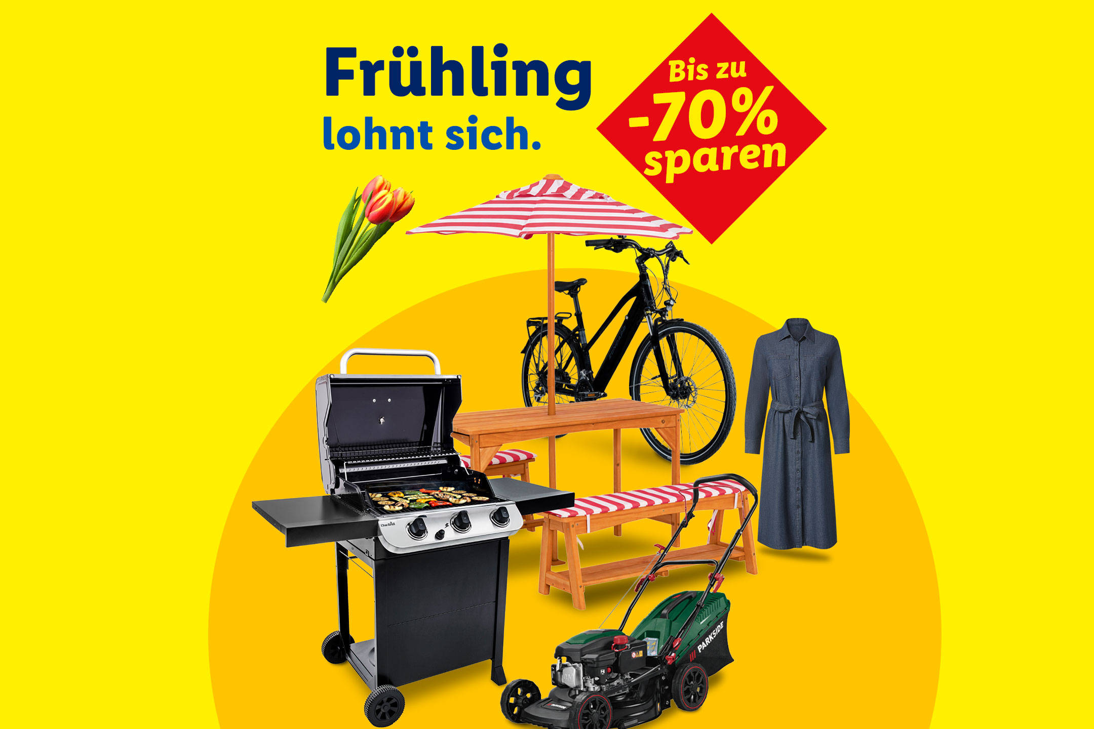Frühling lohnt sich – bis zu -70% sparen