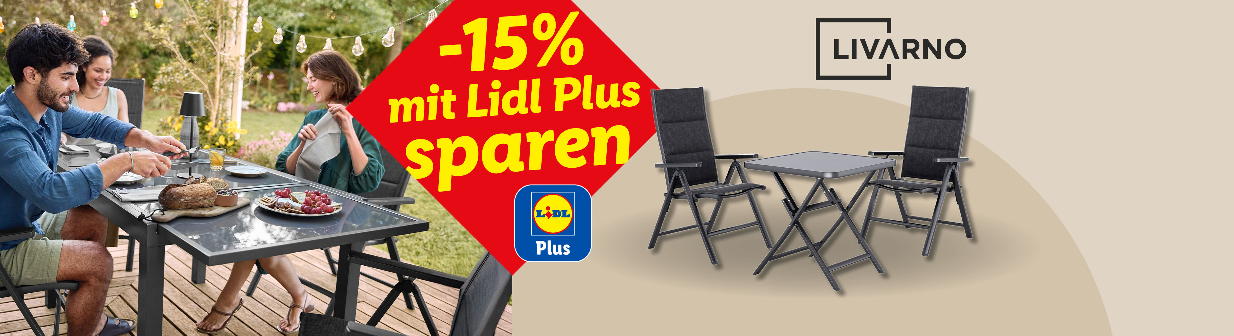 -15% mit Lidl Plus auf die LIVARNO Toronto-Serie sparen