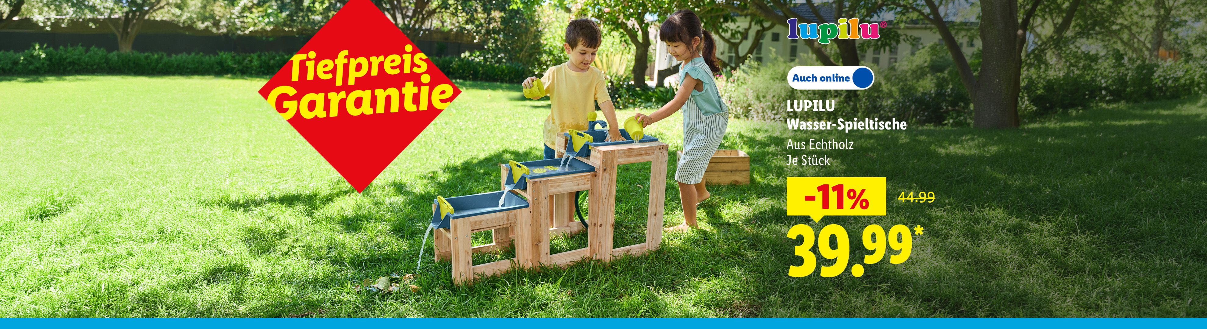 Lupilu Wasser-Spieltische, aus Echtholz, je Stück -11% auch online erhältlich für 39.99 €. Jetzt Angebot sichern.