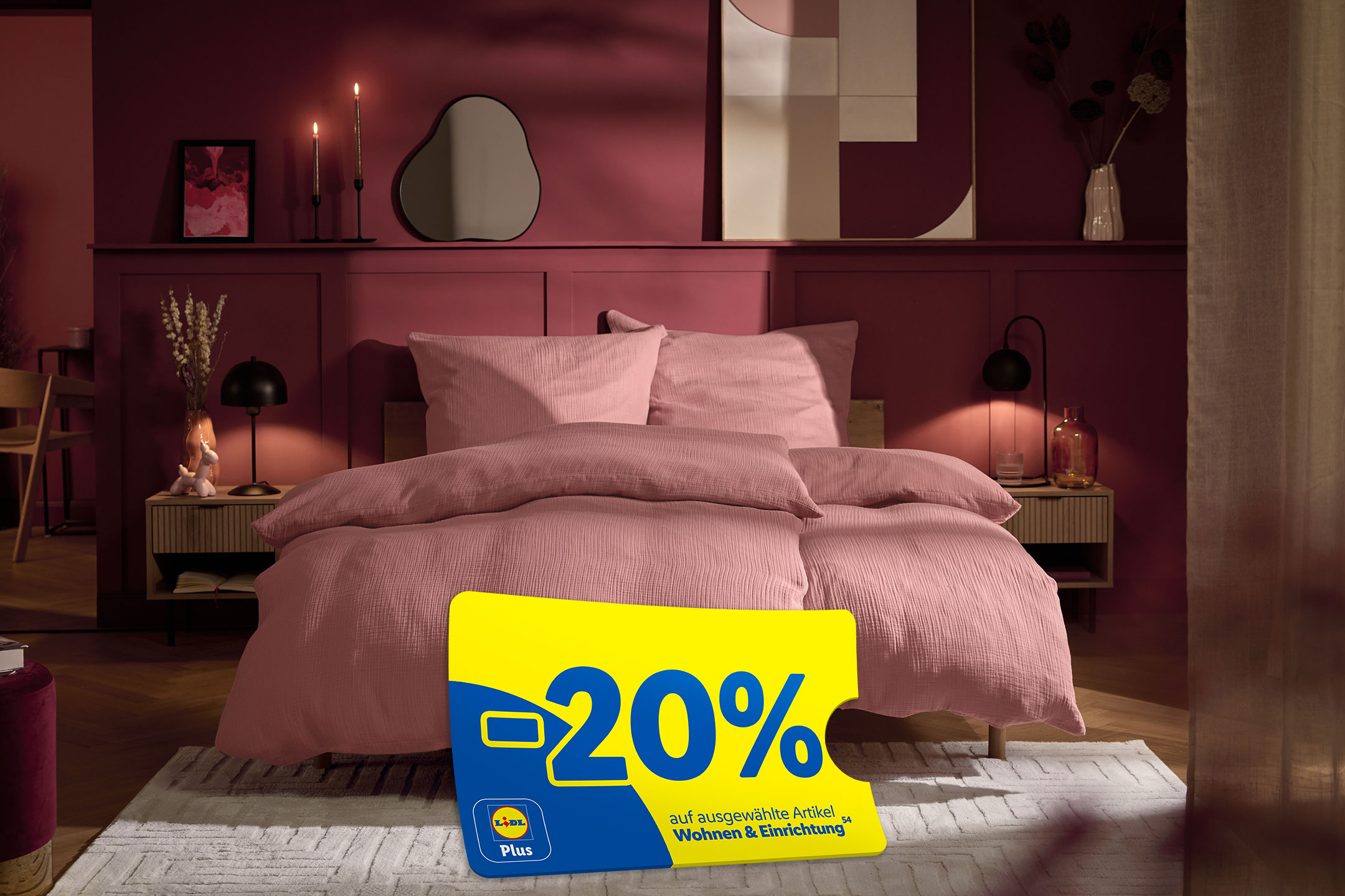 Spare -20% auf ausgewählte Artikel Wohnen & Einrichtung (54)