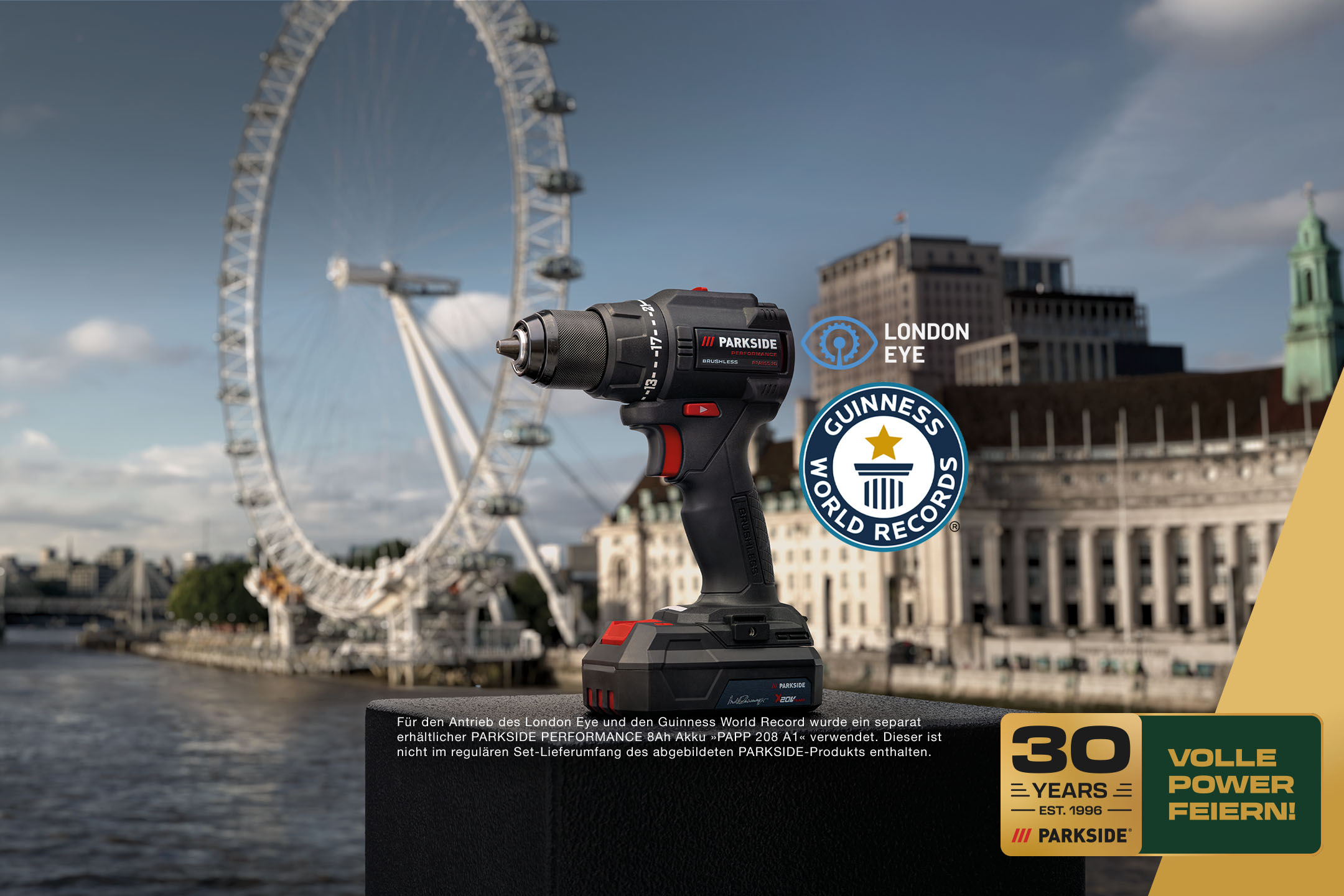 Guinness World Records. 30 Jahre PARKSIDE – Volle Power feiern!