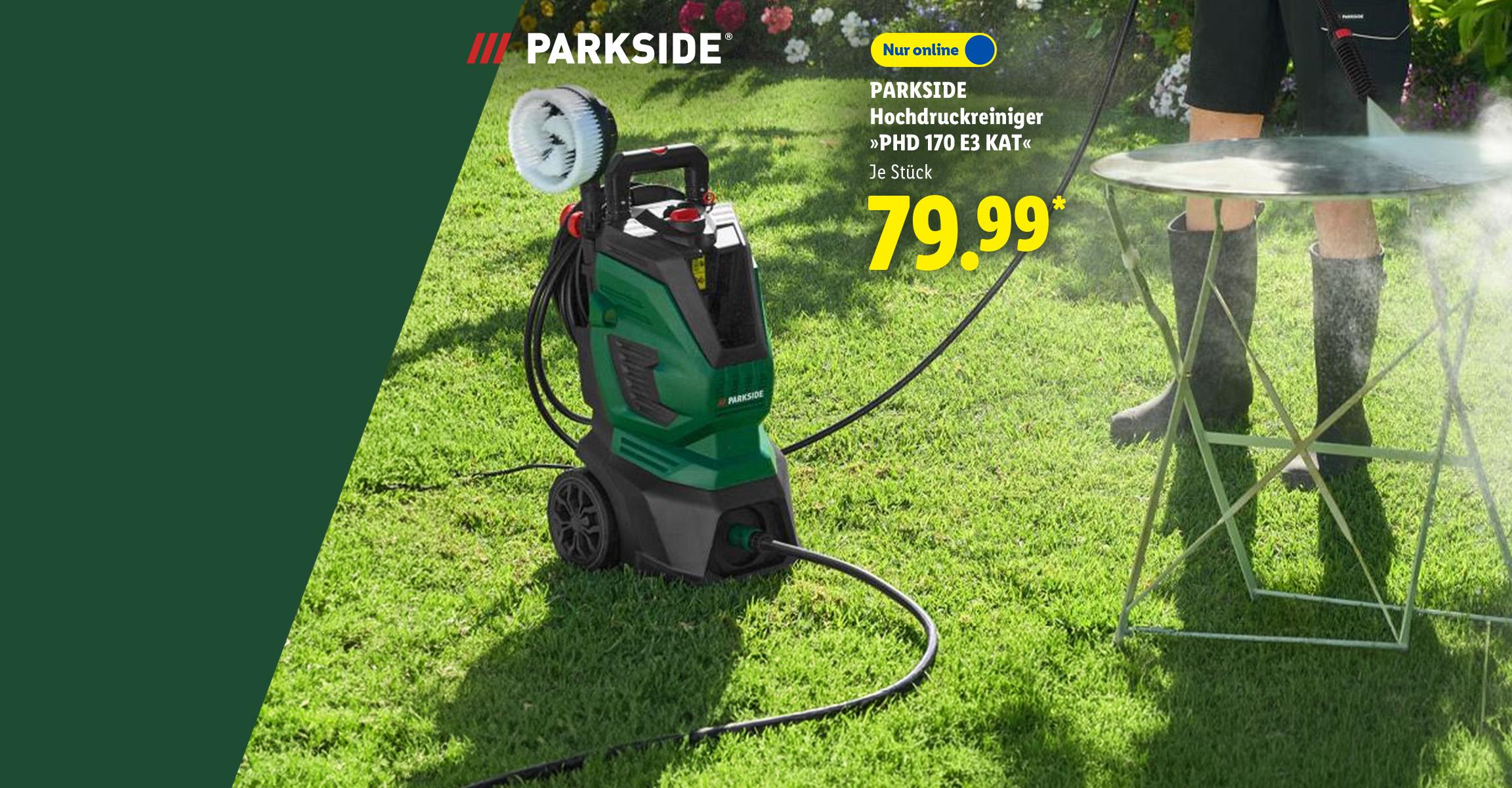 AI-generiert: PARKSIDE Hochdruckreiniger »PHD 170 E3 KAT«, Je Stück, Nur online für 79.99 €*.