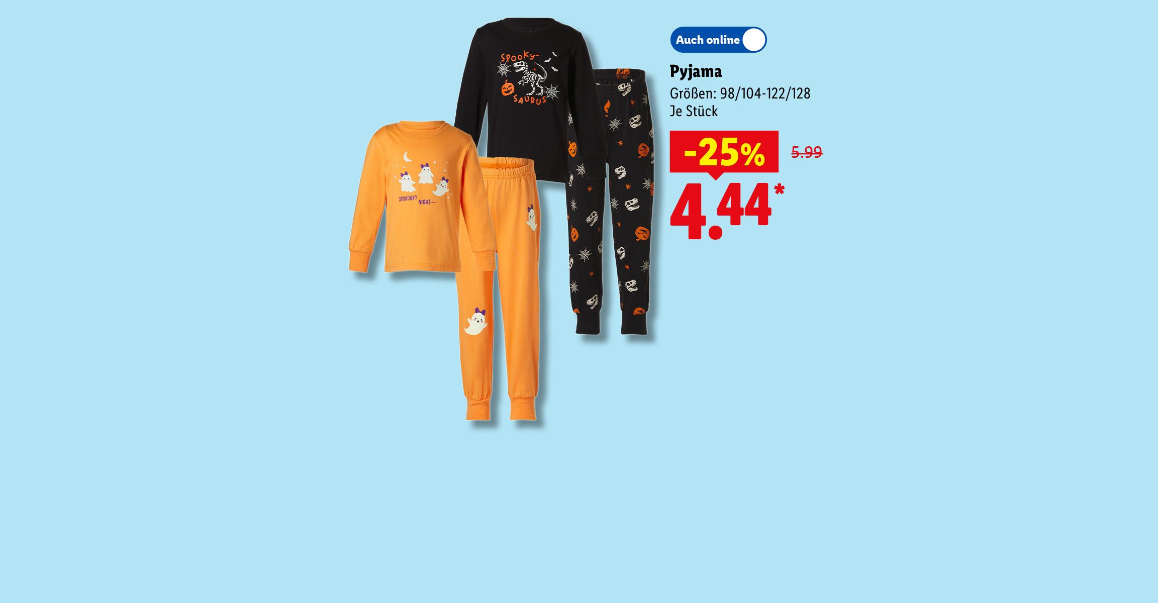 AI-generiert: Pyjama, Größen: 98/104-122/128, Je Stück -25% günstiger, Auch online für 4.44 €*. AI-generated.