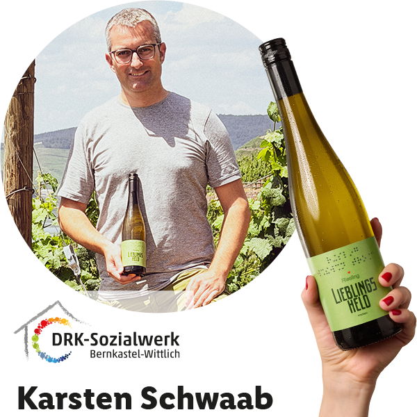 Riesling “LIEBLINGSHELD” von Karsten Schwaab von DRK-Sozialwerk Bernkastel-Wittlich gGmbH
