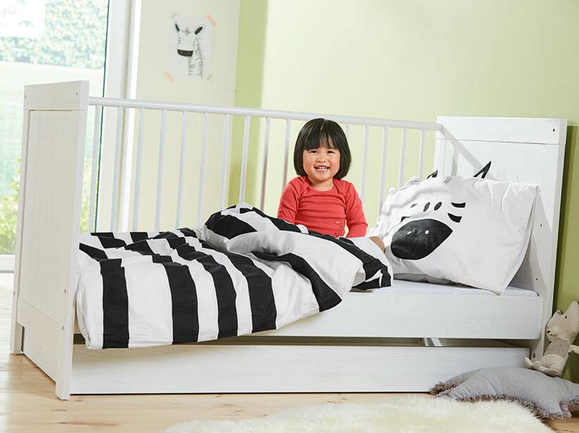 4 Teile Baby Bettbezug & Kissen Bezüge Bettwäsche Set 120x90/135x100/150x120 