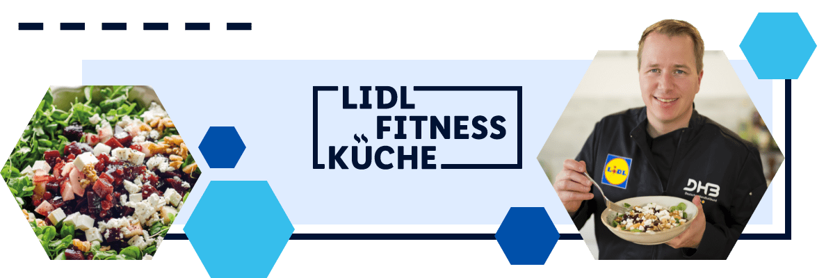 LIDL Fitness Küche: Salate und gesunde Rezepte.