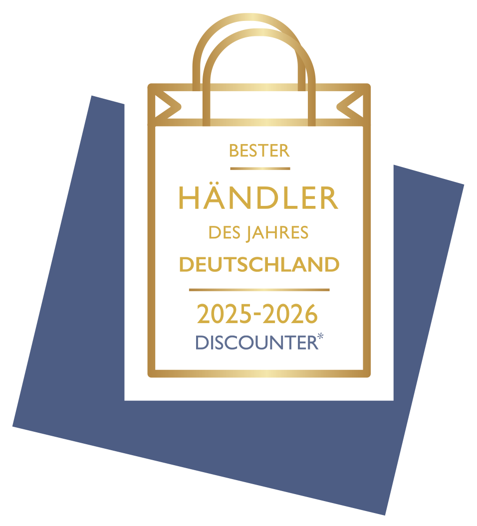 Auszeichnung „Bester Händler des Jahres Deutschland 2025-2026 Discounter“