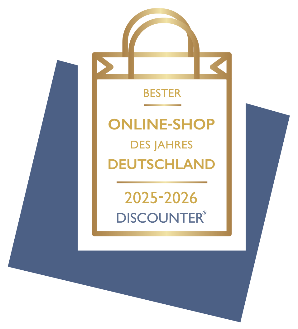 Auszeichnung „Bester Online-Shop des Jahres Deutschland 2025-2026 Discounter“