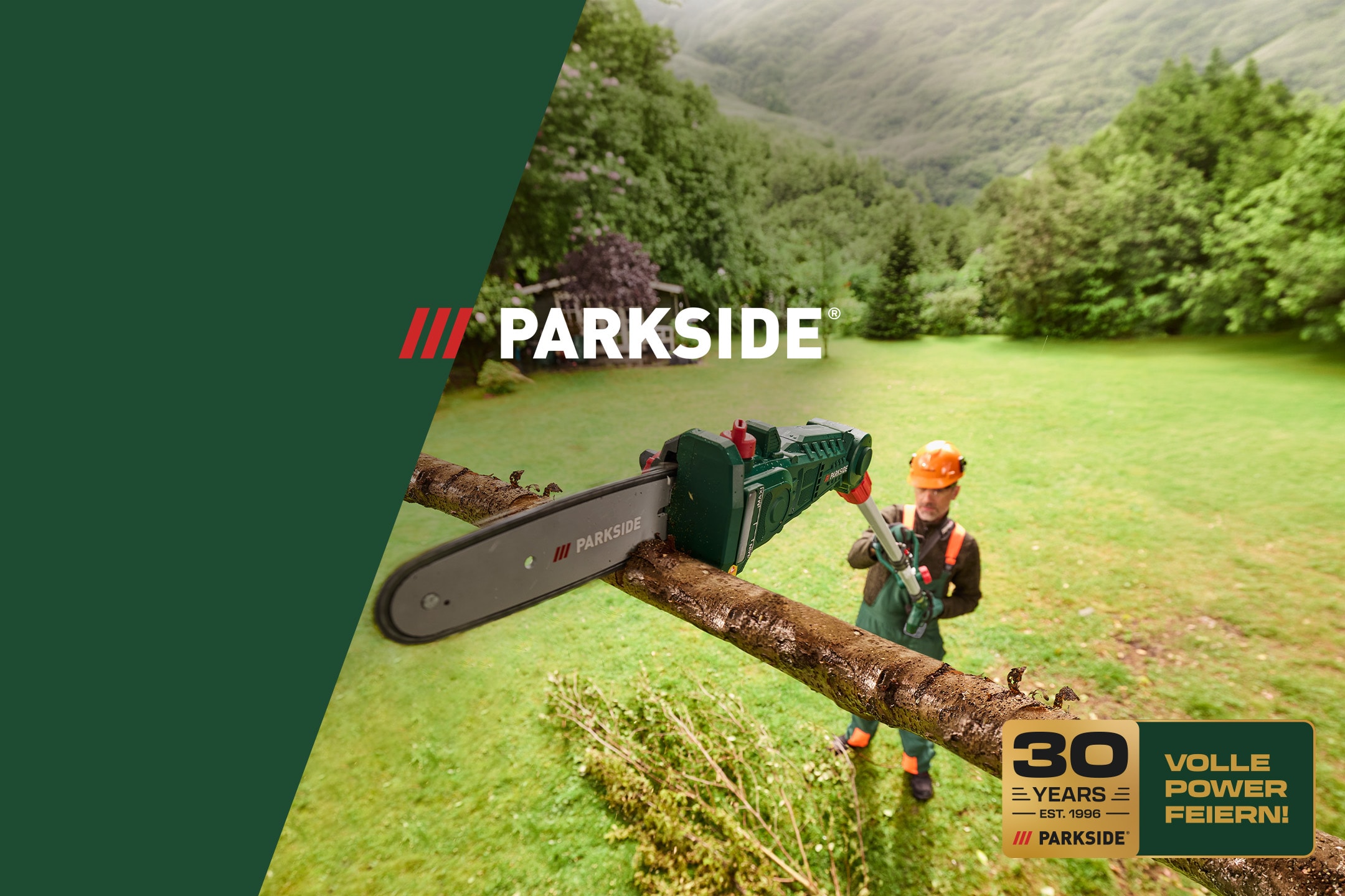 KI-generiert: PARKSIDE – Established 1996: 30 Jahre volle Power feiern!