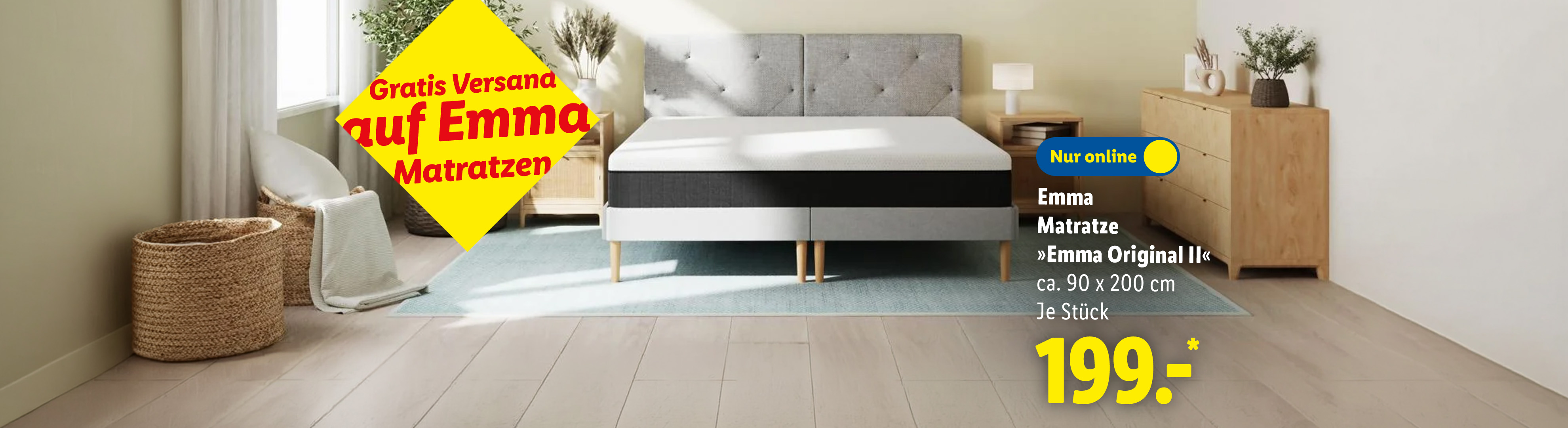 Gratis Versand auf Emma Matratzen: Emma Matratze »Emma Original Il«, ca. 90 x 200 cm, je Stück nur online für 199.00€*. Sofort kaufen.