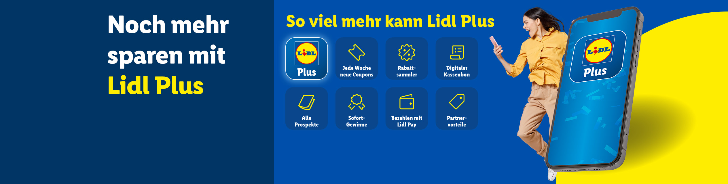 Lidl Plus App: Coupons, Rabatte, Lidl Pay und Partnerangebote.