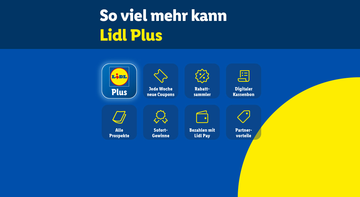Lidl Plus App: Coupons, Rabatte, Lidl Pay und Partnerangebote.
