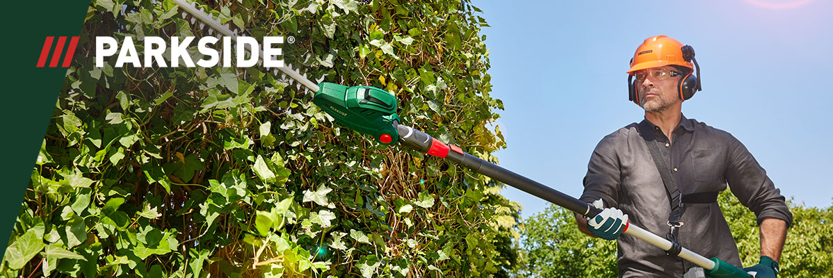 Parkside Teleskop-Heckenschere: Schneiden von Sträuchern und Hecken.