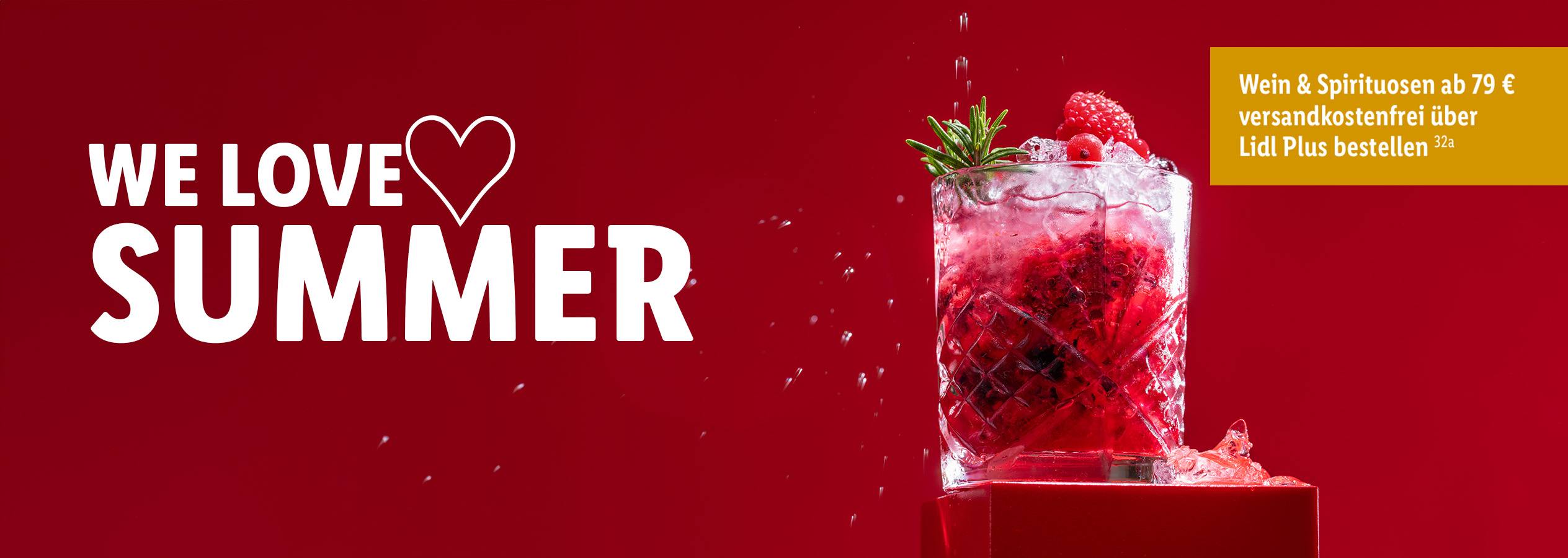 Lidl Sommercocktails und Spirituosen.