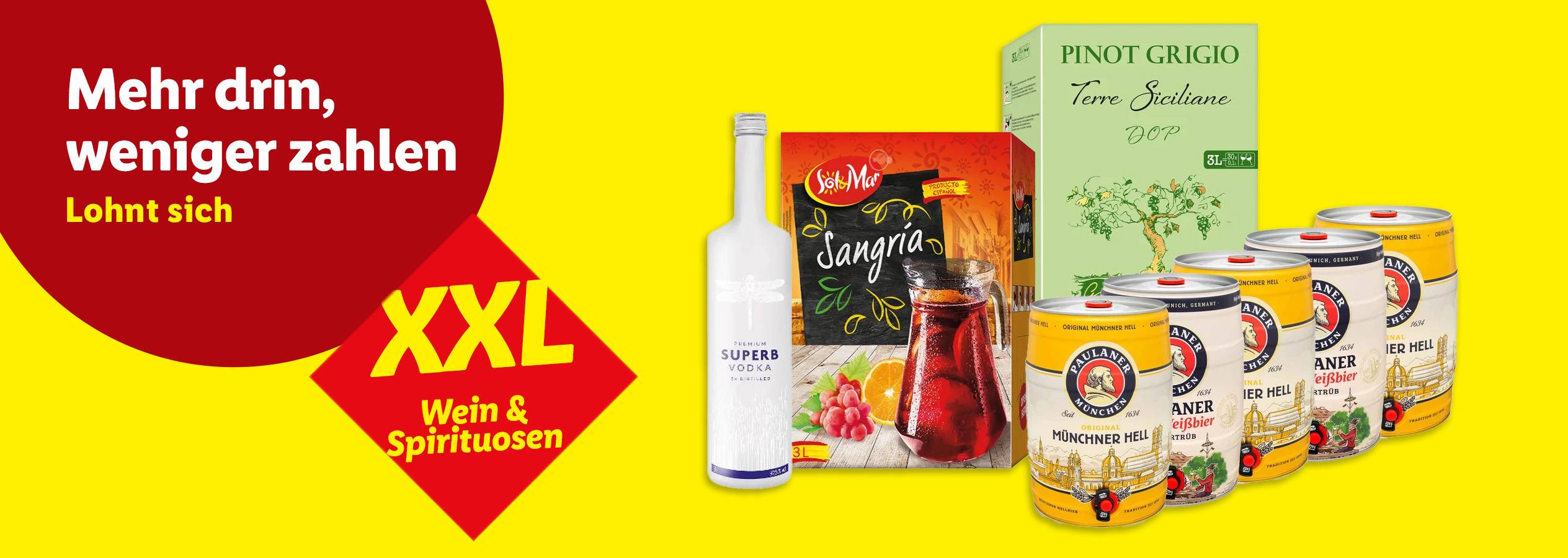 Mehr drin, weniger zahlen Lohnt sich. XXL Weine & Spirituosen auf lidl.de entdecken