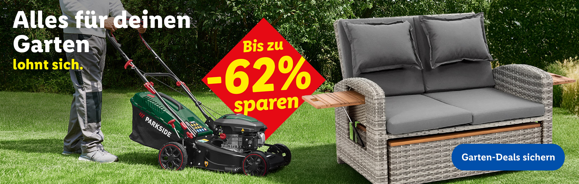 Die Gartensaison beginnt - Bis zu -62% sparen. Hier klicken