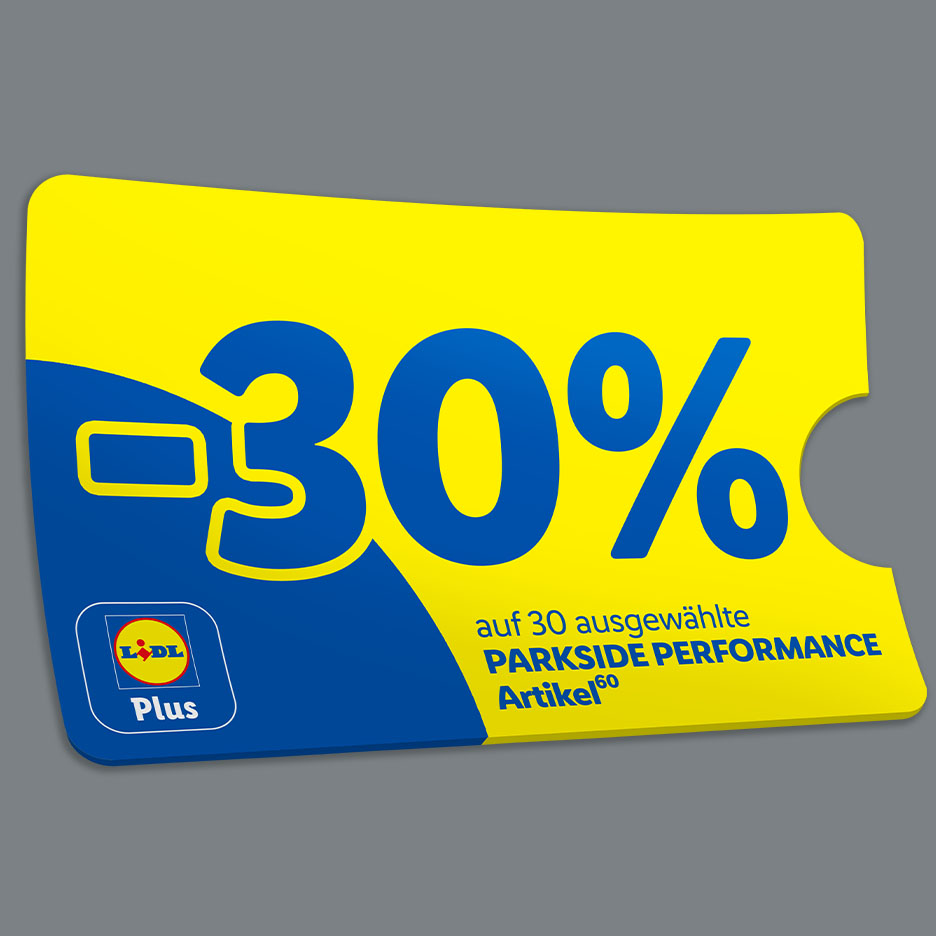 Mit Lidl Plus -30% auf 30 ausgewählte PARKSIDE PERFORMANCE Artikel (60)