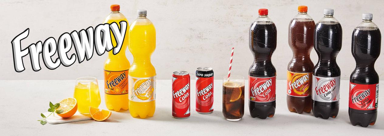 Freeway: Probier die Lidl Eigenmarke für prickelnde Softdrinks