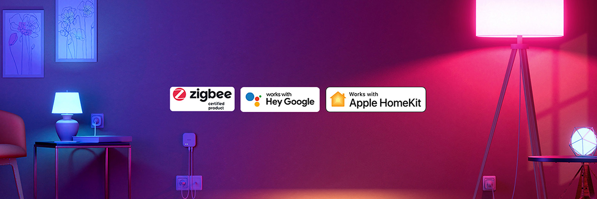 Intelligente Zigbee-Beleuchtung, kompatibel mit Google und Apple HomeKit.